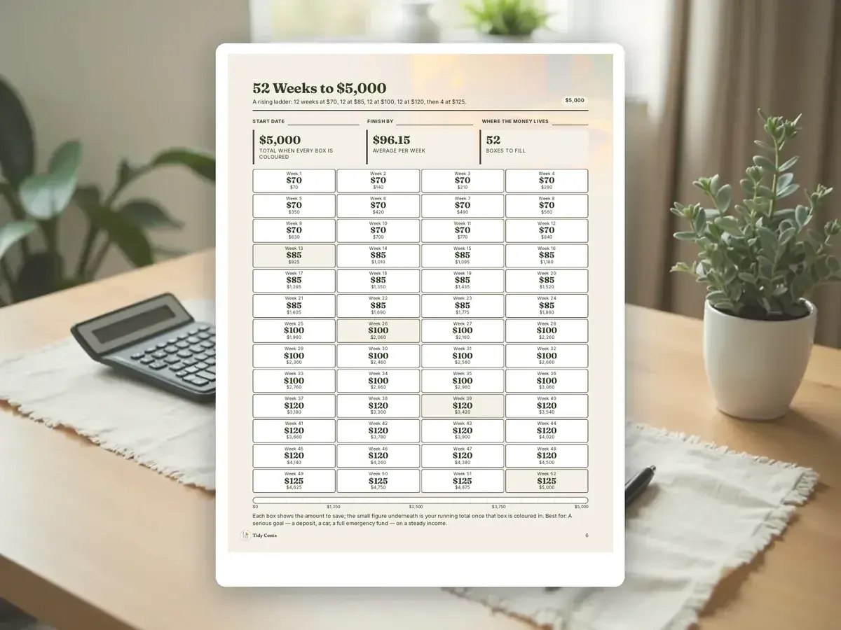 Savings Challenges Printable Bundle — Page 6