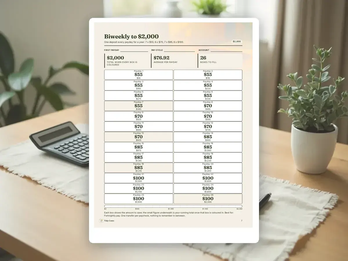 Savings Challenges Printable Bundle — Page 7