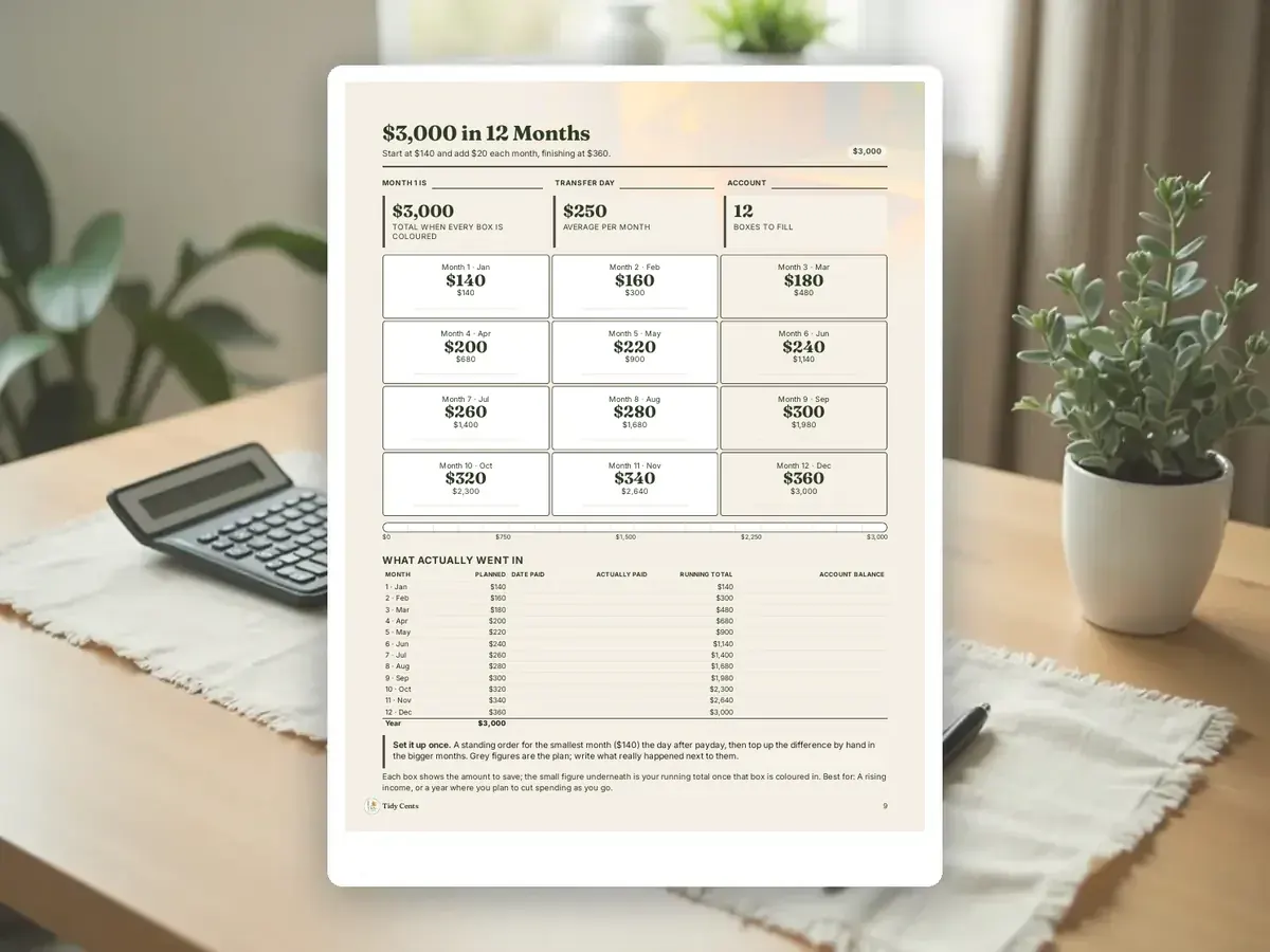 Savings Challenges Printable Bundle — Page 9