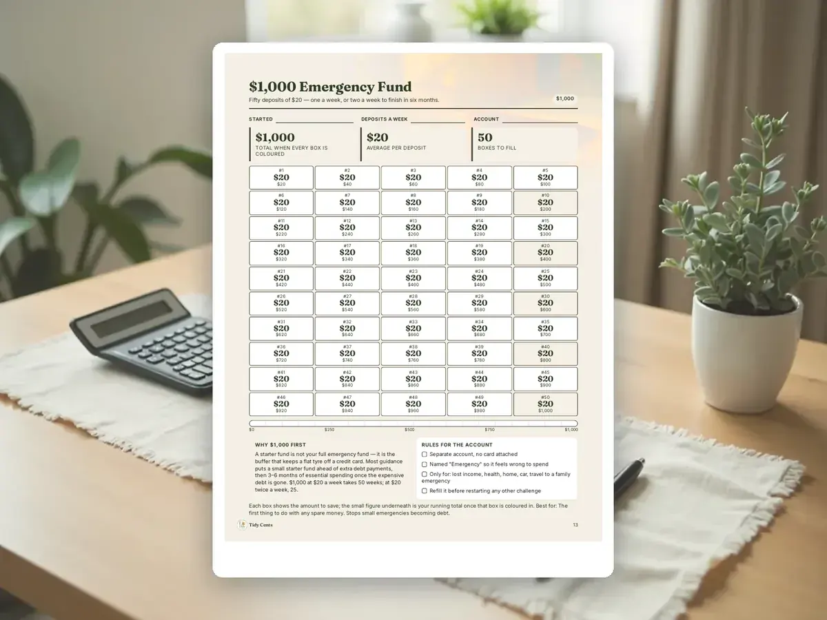 Savings Challenges Printable Bundle — Page 13