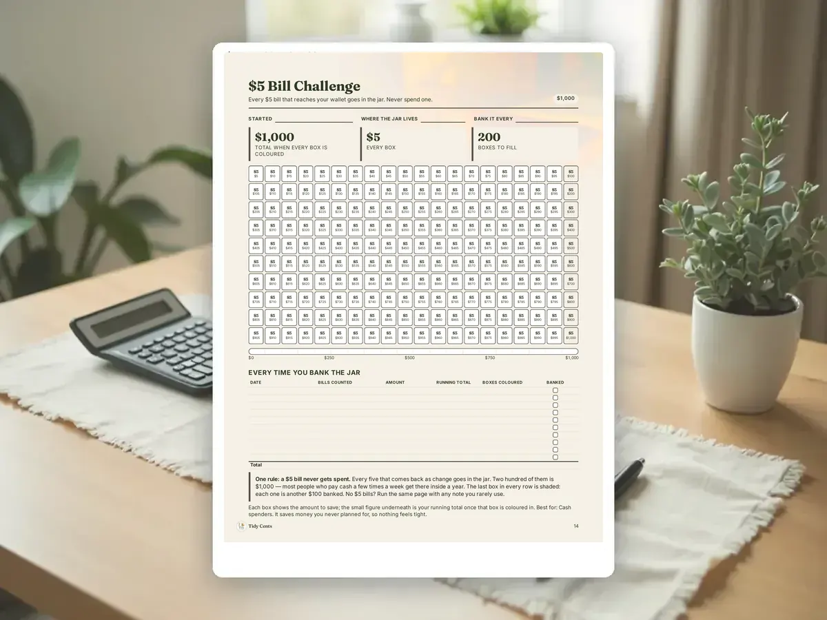 Savings Challenges Printable Bundle — Page 14