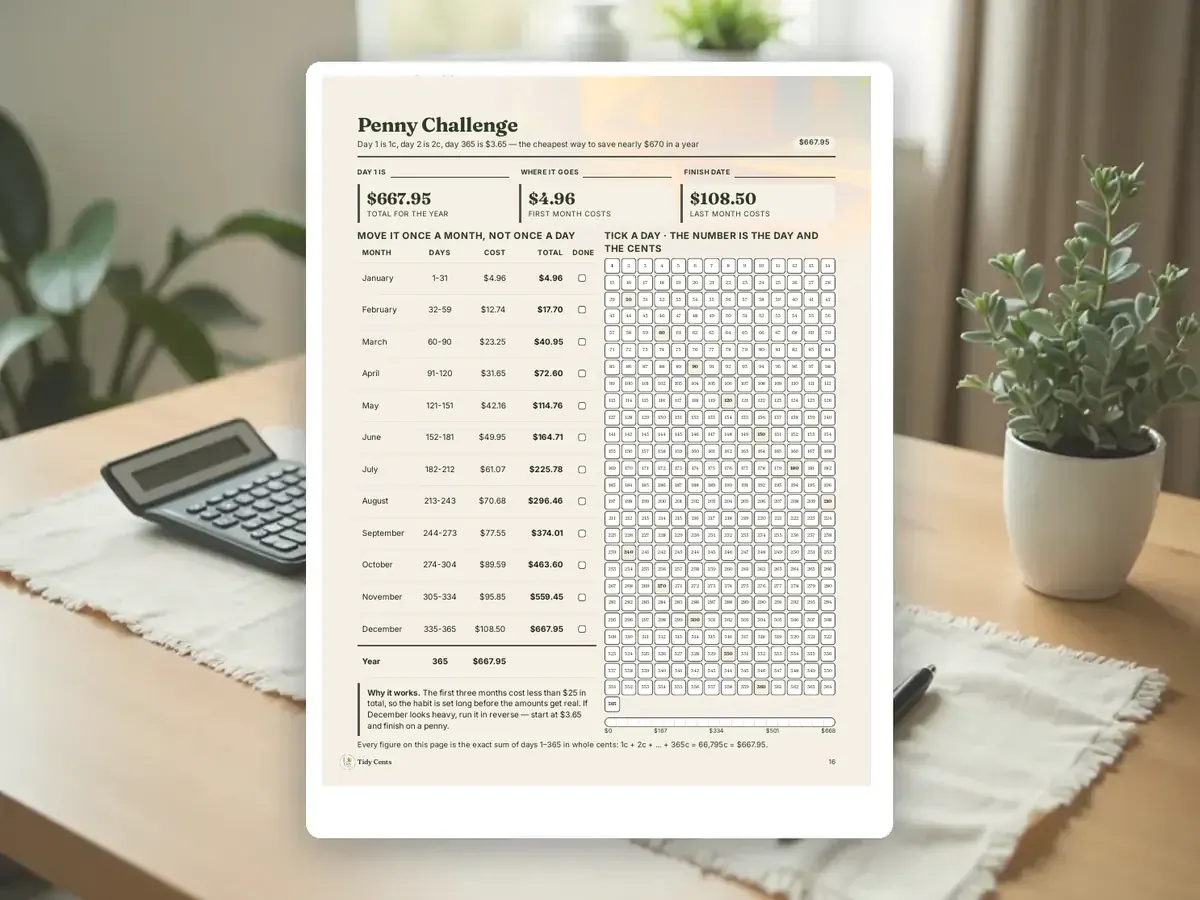 Savings Challenges Printable Bundle — Page 16
