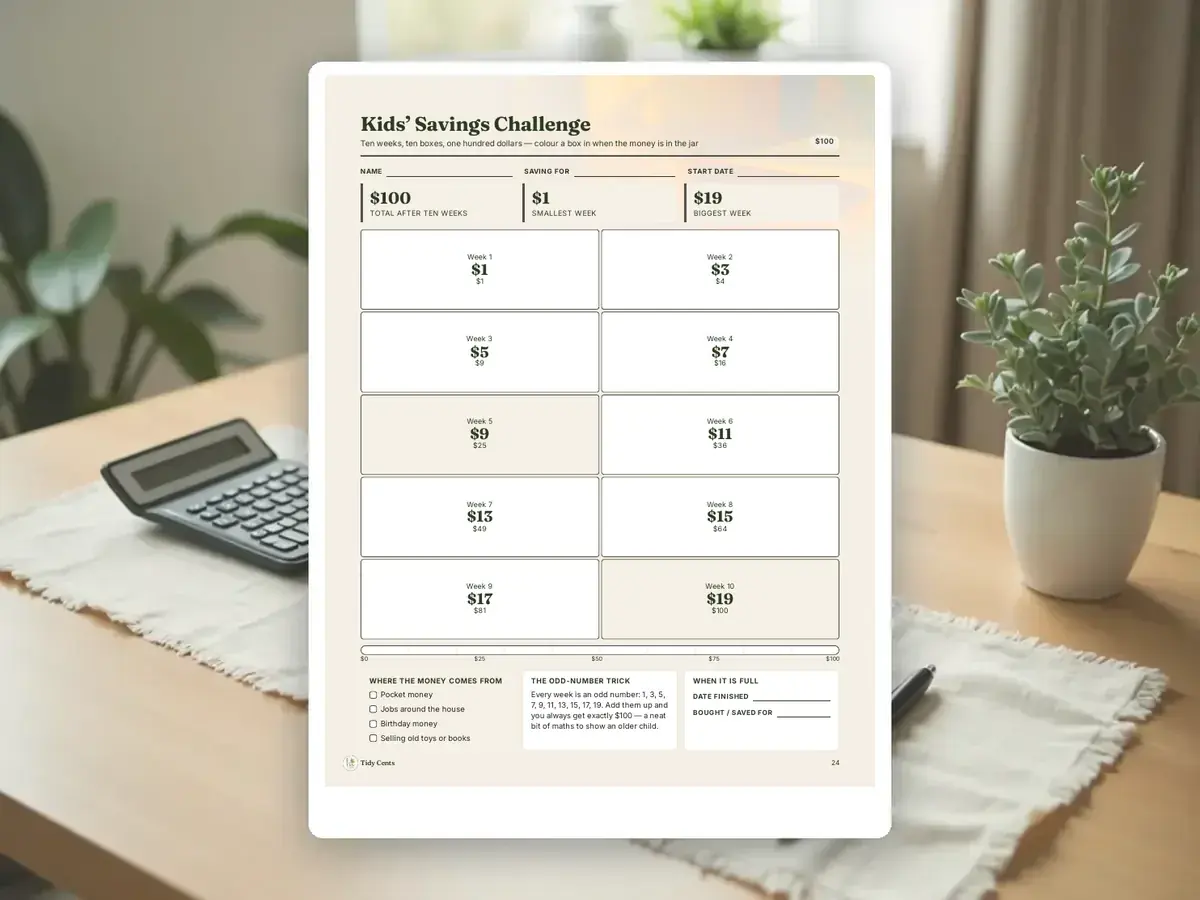 Savings Challenges Printable Bundle — Page 24
