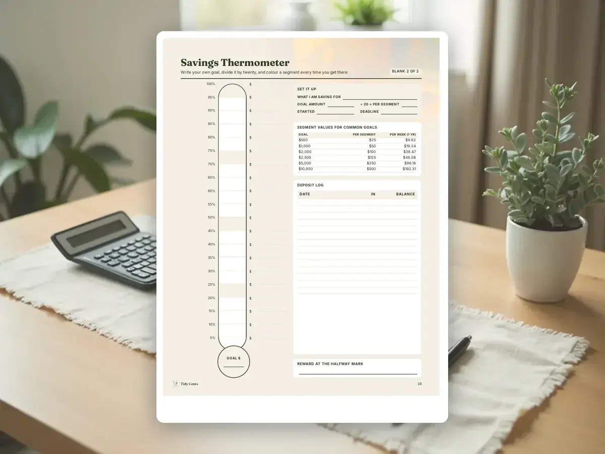 Savings Challenges Printable Bundle — Page 28