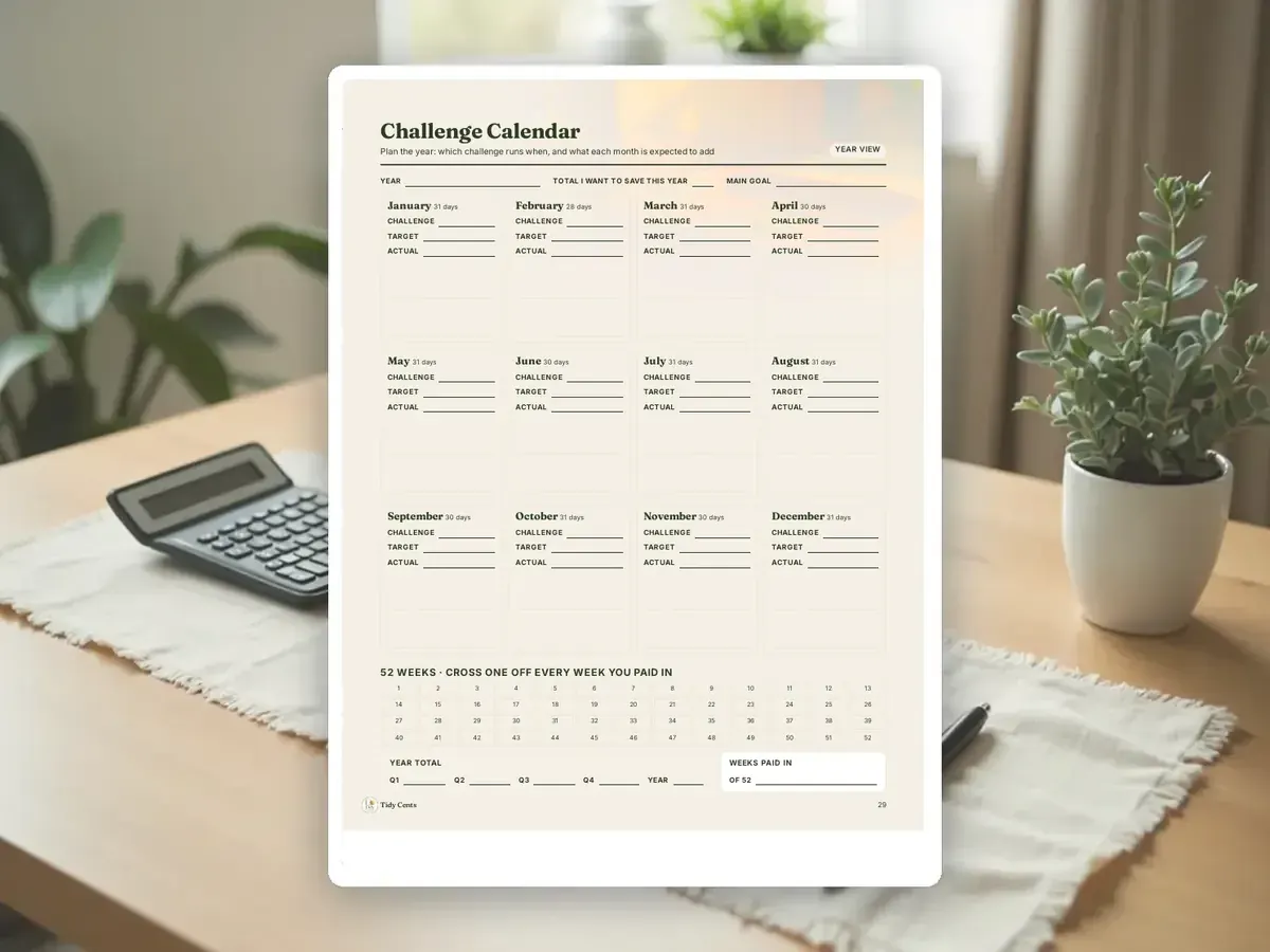 Savings Challenges Printable Bundle — Page 29