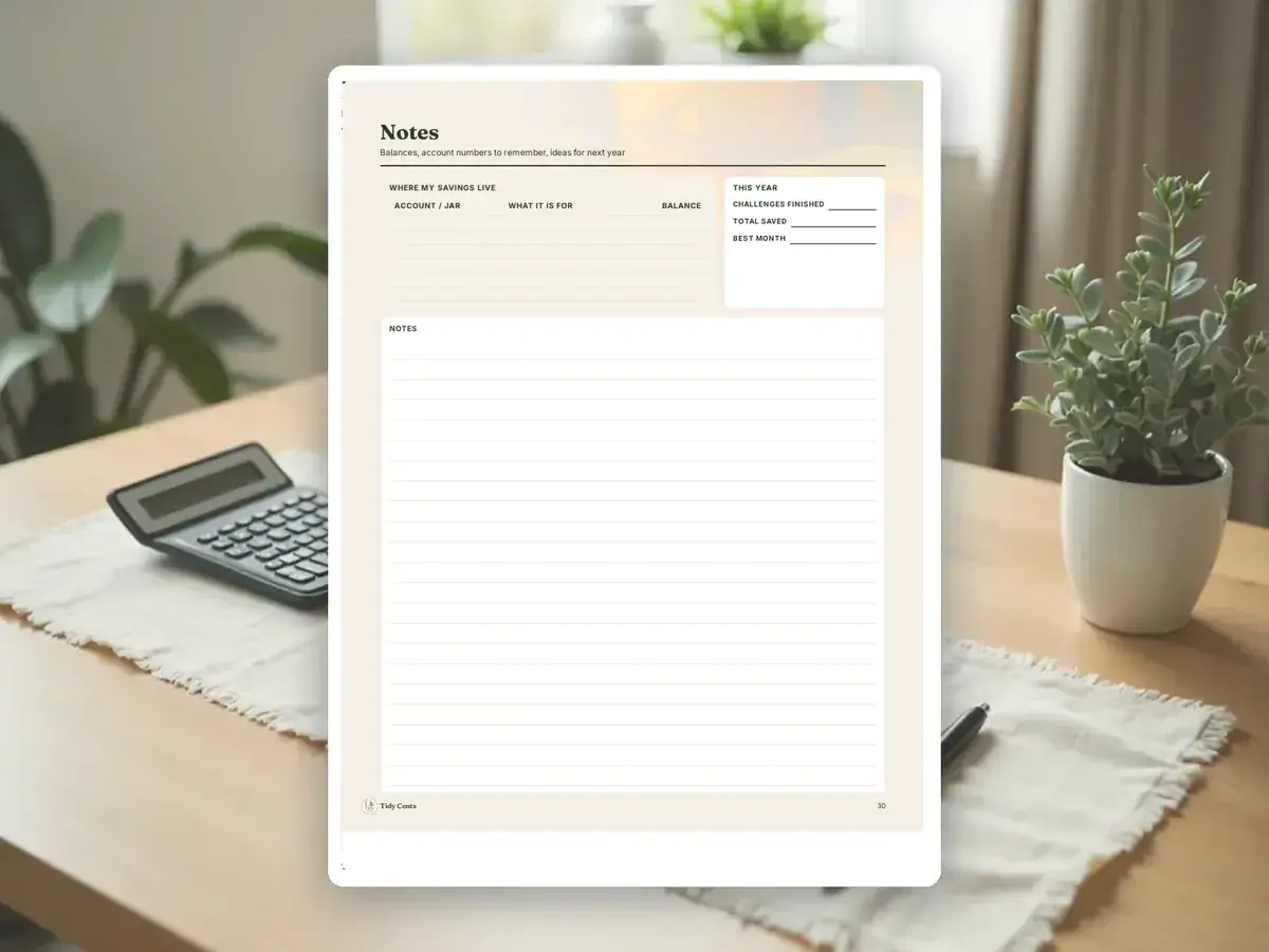Savings Challenges Printable Bundle — Page 30