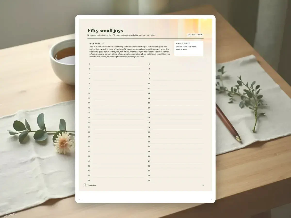 Self-Care Planner & Journal — Page 25