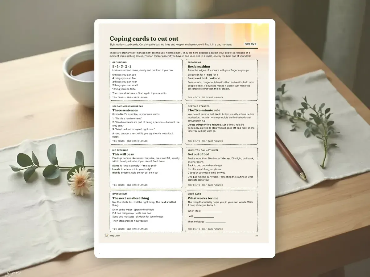 Self-Care Planner & Journal — Page 26