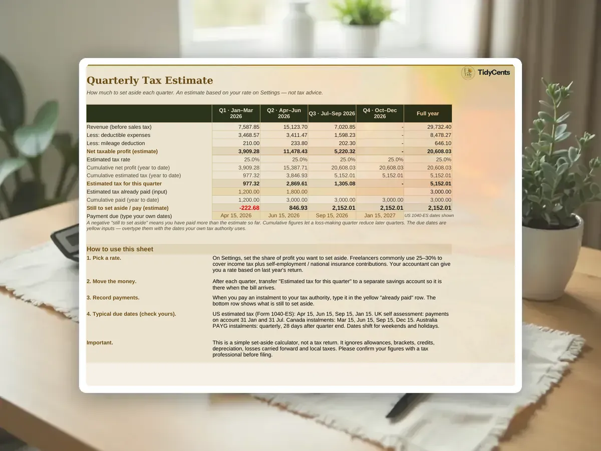 Small Business Bookkeeping & Invoice Tracker — Page 9