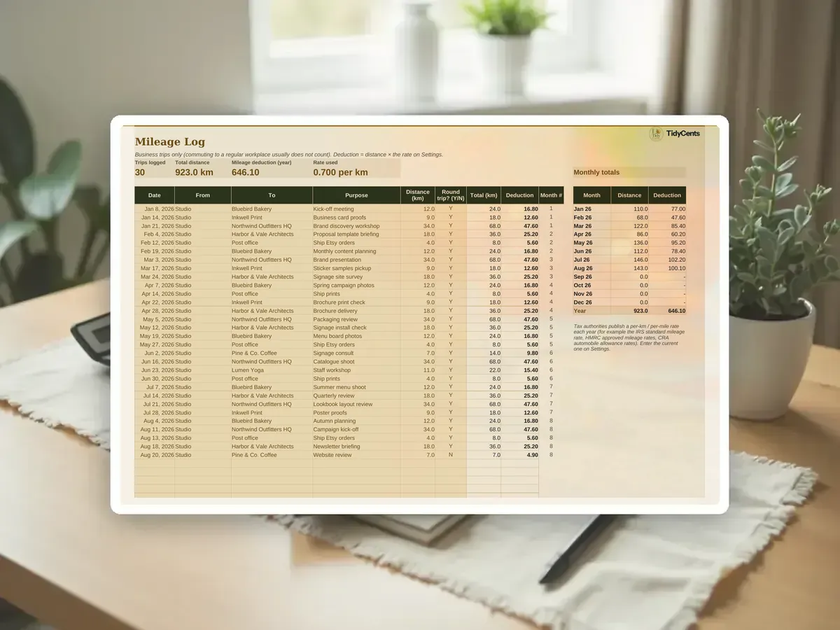 Small Business Bookkeeping & Invoice Tracker — Page 10