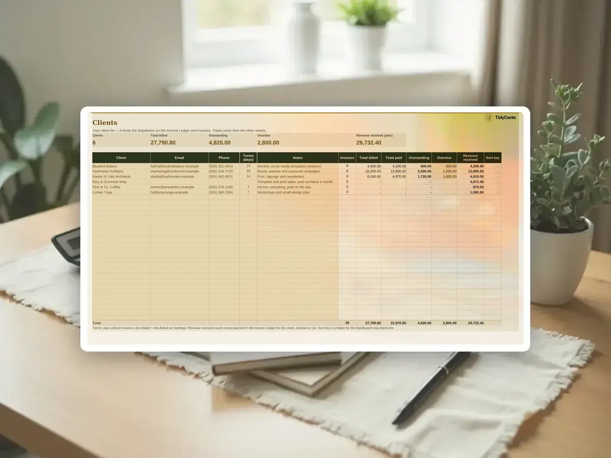 Small Business Bookkeeping & Invoice Tracker — Page 11